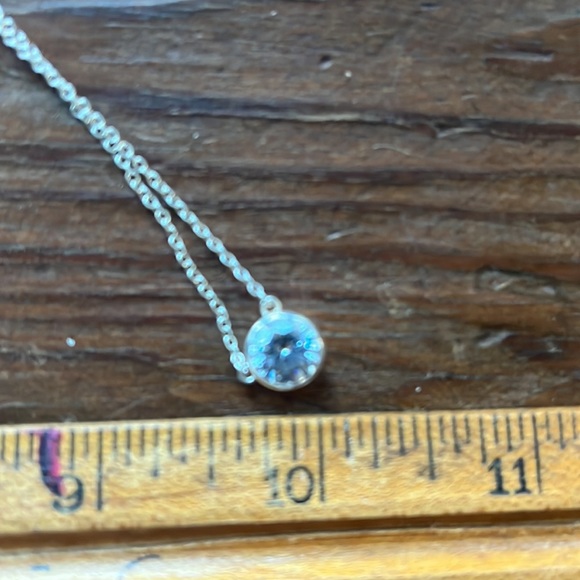 Solitaire CZ on Sterling Silver - Picture 3 of 3